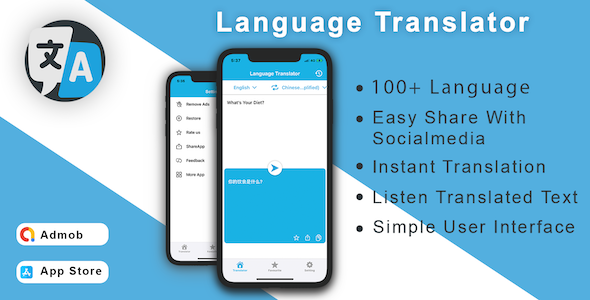 Language Translator & OCR Scanner ( Image to Text ) - iOS App Source Code