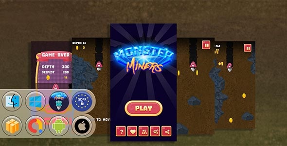 Monster Miners Game Template