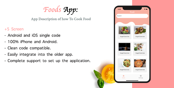 Foods | Multipurpose React native