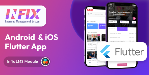 Infix LMS Flutter - Flutter Mobile App for Android and iOS