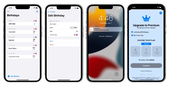 Birthday Reminder & Zodiac Signs - SwiftUI Full iOS Application