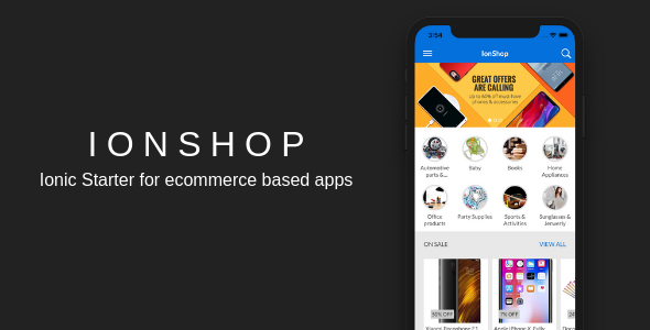 IonShop - Ionic 3 Starter for Ecommerce Based Apps