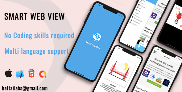 Smart Webview Convert Website to Native IOS | Admob | Onesignal
