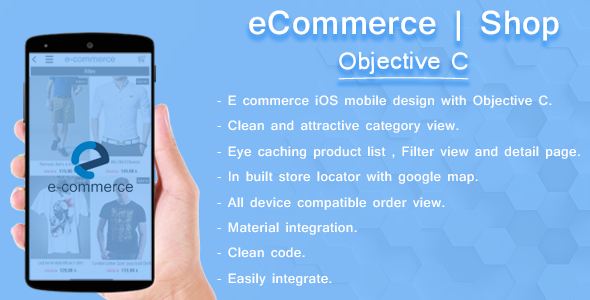 iOS E-Commerce template | Objective C