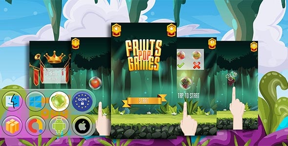 Fruits Games Pop Game Template