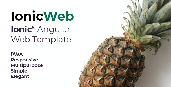 Ionic Web Template