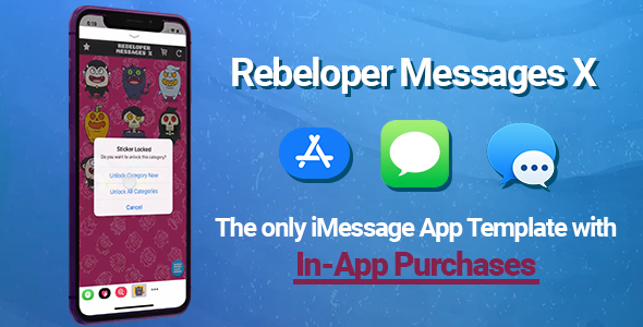 Rebeloper Messages - iMessage App in Swift 5.1, iOS 13 and Xcode 11.4.1 ready