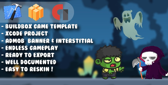 Mini Zombie Boy - Xcode Project & Buildbox Game Template (64bit)