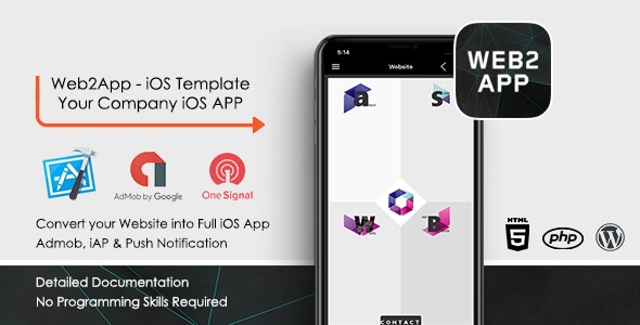 Web2App iOS App - Convert your Website to Mobile App