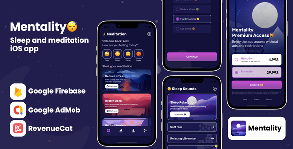 Mentality Meditation - iOS App Source Code