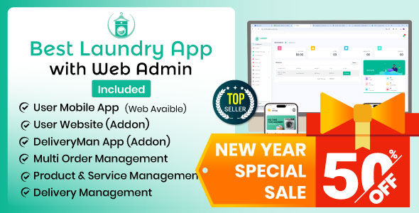 Best laundry app with Admin panel | Laundry booking system | Quick wash | On-Demand Laundry