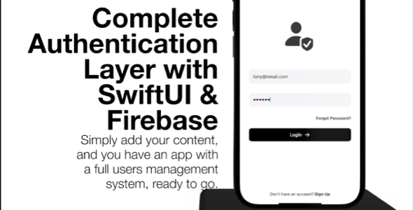 SwiftUI Auth - Fully Functional SwiftUI and Firebase Authentication Layer