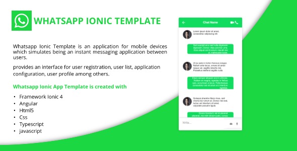 Whatsapp Ionic Template