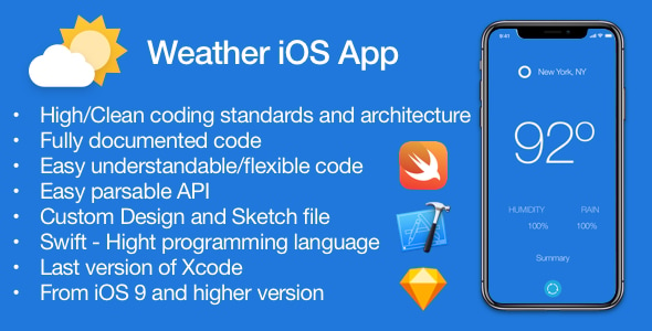 [WHITE Label] Weather - iOS Application