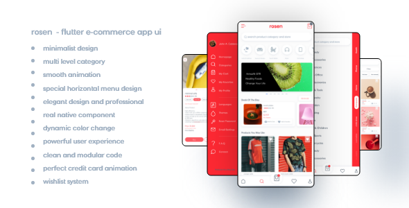 Rosen - Flutter Ecommerce UI