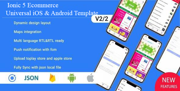 Ionic 5 Ecommerce - Universal iOS & Android Template, UI theme