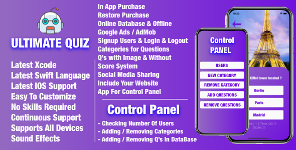 Ultimate Quiz + Control Panel