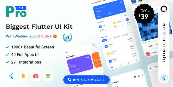 ProKit Flutter - Flutter UI Kit with Chat GPT App