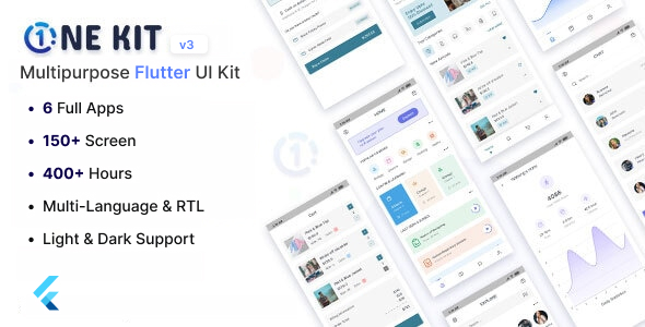 OneKit - Flutter UI Kit