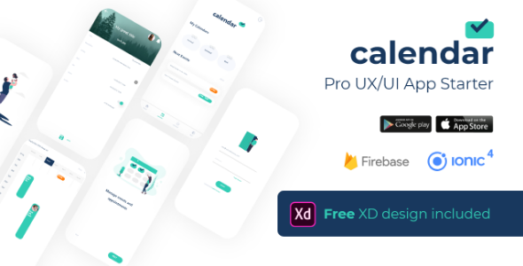 Calendar Firebase Starter Pro