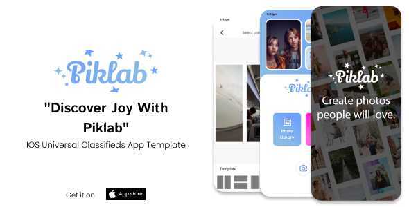 PikLab | iOS Universal Photo Editor App Template (Swift)