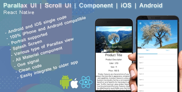 React native Parallax UI | Scroll view