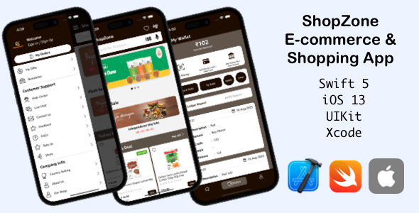 ShopZone E-commerce & Shopping iOS App Template - Swift