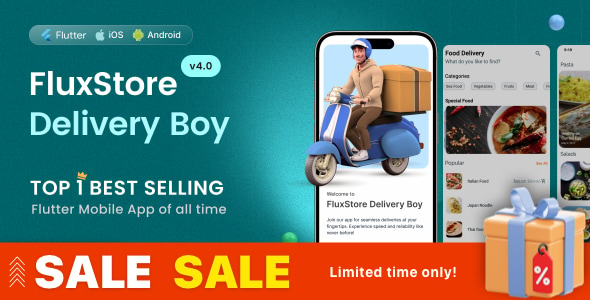 FluxStore Delivery Boy - Flutter App for Woocommerce