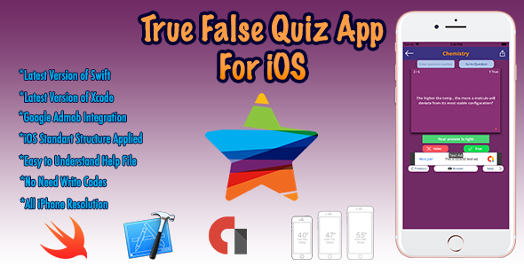 True False Quiz For iOS