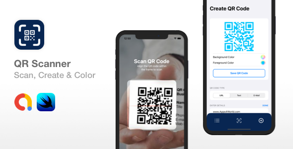 QR Scanner - Create, Color & Scan QR codes | SwiftUI