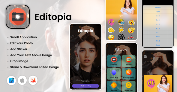 Editopia - iOS App - Photo Editing Application