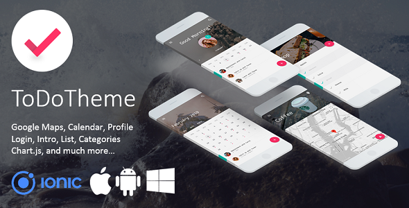 ToDo Theme - Elegant Multipurpose Ionic 3 Template