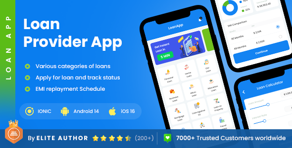 2 App Template | Loan Provider App | Bank App | Instant Loan Approval App | Easy Loan App | Loan App