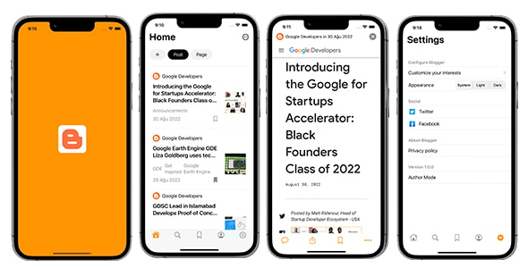 Blogger App & Widget - SwiftUI Full iOS Application