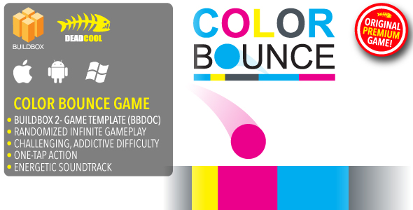 Color Bounce - BuildBox 2 Game Template Document - iOS / Android / BBDOC