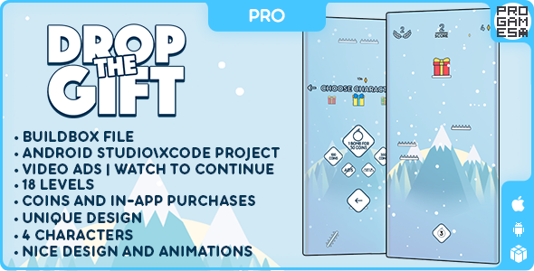 Drop The Gift (PRO) - BUILDBOX CLASSIC - IOS - Android - Reward video