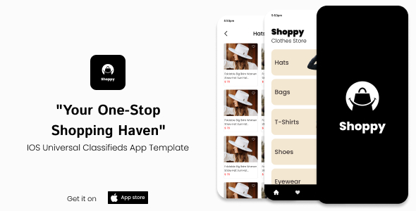 Shoppy | iOS Universal eCommerce App Template (Swift)