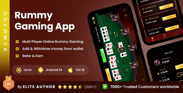 2 App Template | Online Rummy Gaming App | Multiplayer Rummy Card Game I Online Card Game| RummyGo