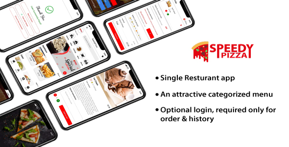 ionic 3 single restaurant food ordering app