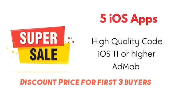 5 iOS Apps Source Code Bundle