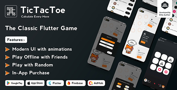 Tic Tac Toe - The Classic Flutter Tic Tac Toe Game