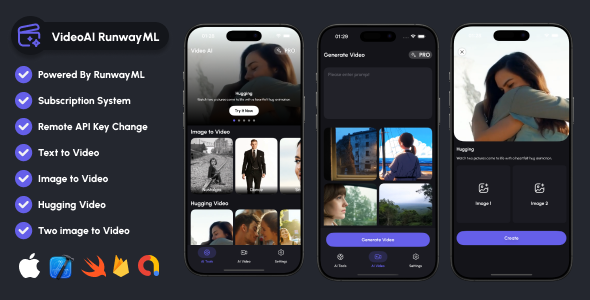 VideoAI IOS RunwayML AI Video Generate Mobile App SwiftUI IOS