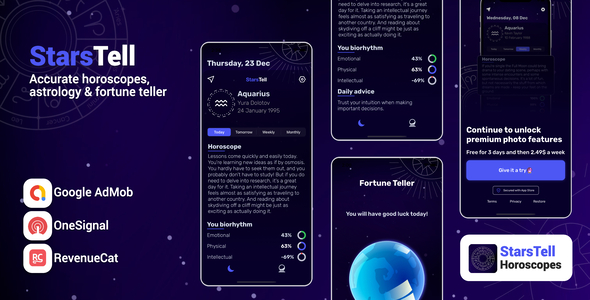 StarsTell: Horoscope & Astrology - Full iOS Application