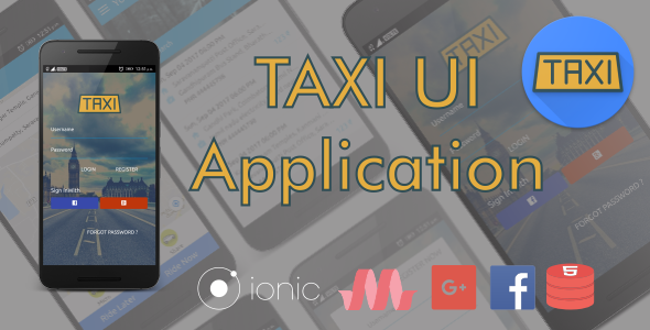 Taxi UI Application