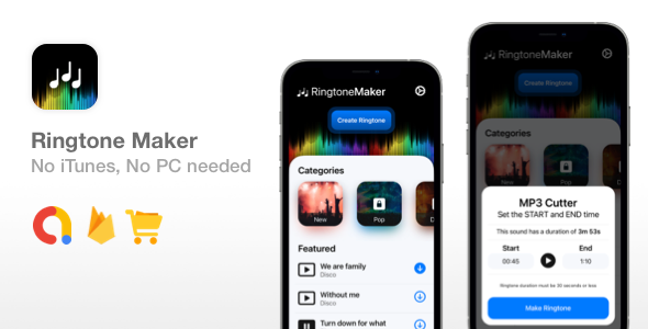 Ringtone Maker - SwiftUI Ringtone App - No iTunes or PC needed