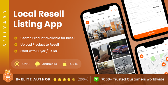 2 App Template| Classifieds App| Re-seller App| Buying Selling App| Online selling App| SellYard