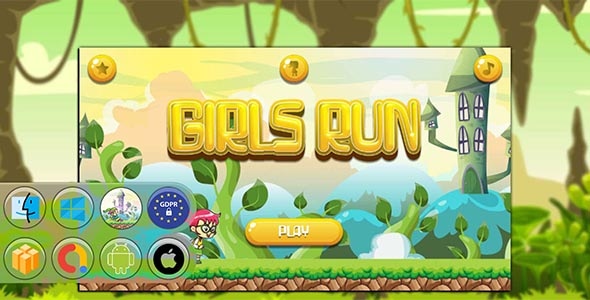 Girls Run Game Template