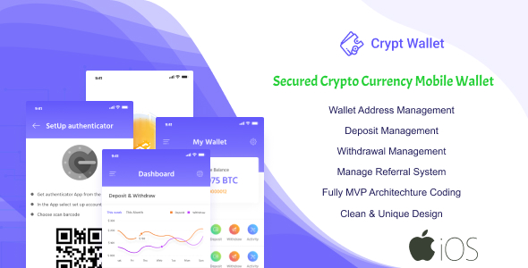 CryptWallet - Crypto Currency Mobile Wallet Pro(iOS)