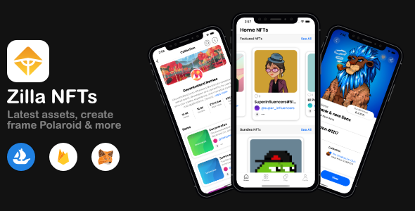 Zilla NFTs - iOS Swift (OpenSea NFT Marketplace)