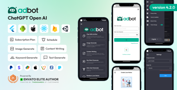 AdBot - ChatGPT Open AI Android and iOS App